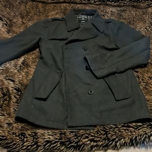 Charcoal pea coat